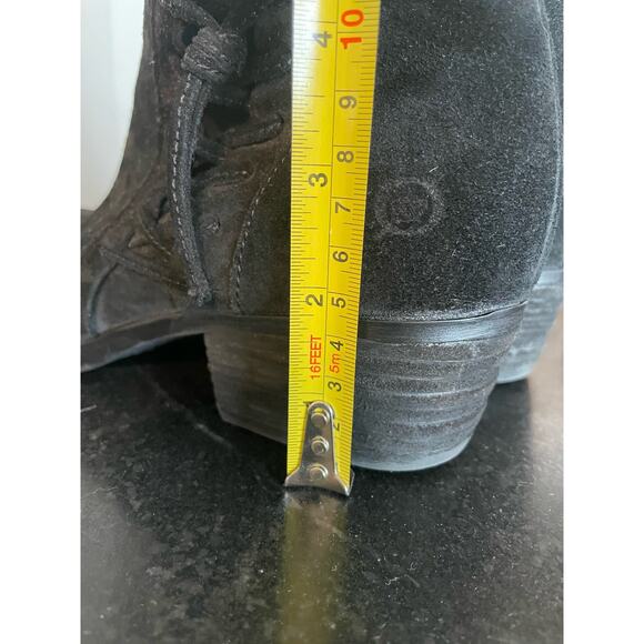 BORN Women's Bessie Bootie Black Suede 8.5M moto boho - Picture 7 of 10